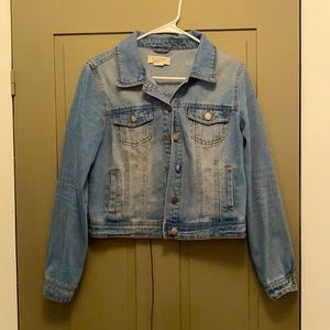 Medium cropped denim jacket